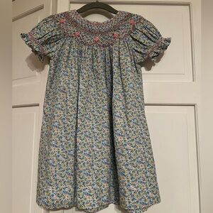 Smocked Floral Dress